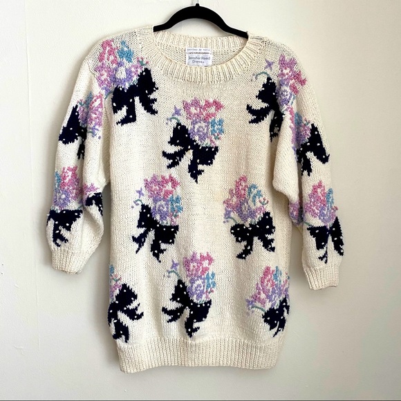 Vintage | Sweaters | Vintage Jennifer Reed Hand Knit Sweater | Poshmark